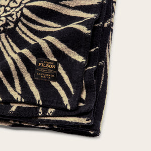 Pine cotton blanket par Filson | Black (Black)