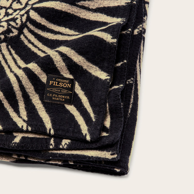 Pine cotton blanket par Filson | Black (Black)
