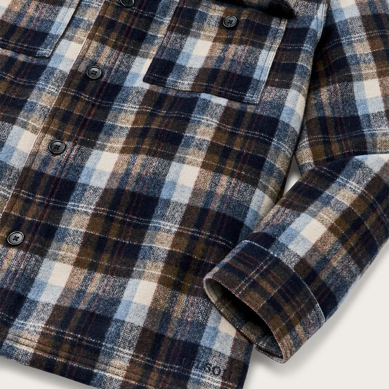 Wool jac-shirt by Filson | Brown / light blue m (Multicolor)