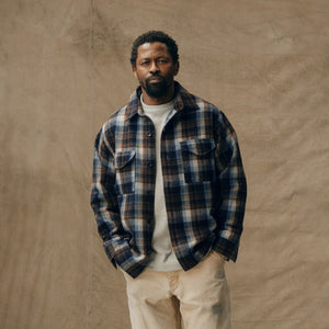 Wool jac-shirt by Filson | Brown / light blue m (Multicolor)