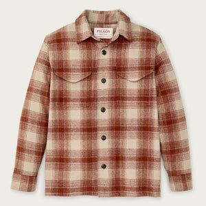 Wool jac-shirt par Filson | Brick multi plaid (Red)