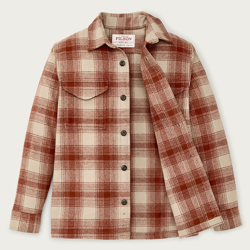 Wool jac-shirt par Filson | Brick multi plaid (Red)