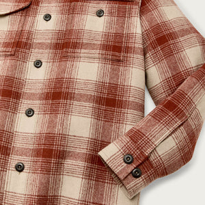 Wool jac-shirt par Filson | Brick multi plaid (Red)