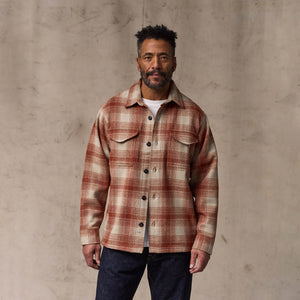 Wool jac-shirt par Filson | Brick multi plaid (Red)