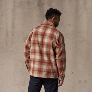 Wool jac-shirt par Filson | Brick multi plaid (Red)