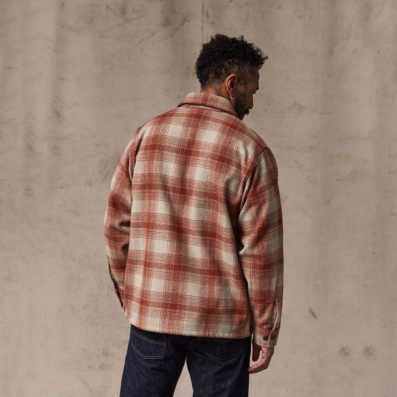 Wool jac-shirt par Filson | Brick multi plaid (Red)