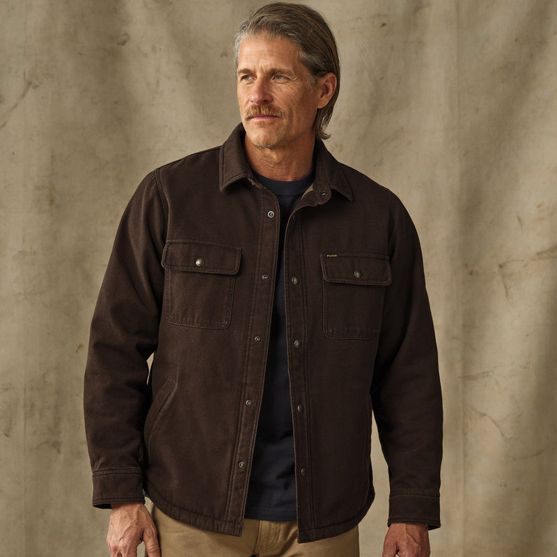 Fleece-lined jac-shirt di Filson | Dark brown (Brown)