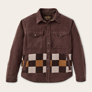 Beartooth jac-shirt by Filson | Mahogany geo stripe (Brown)