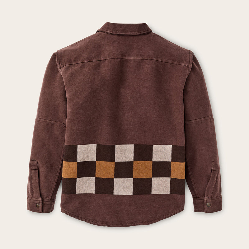 Beartooth jac-shirt by Filson | Mahogany geo stripe (Brown)