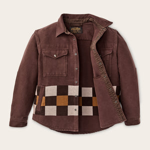 Beartooth jac-shirt by Filson | Mahogany geo stripe (Brown)