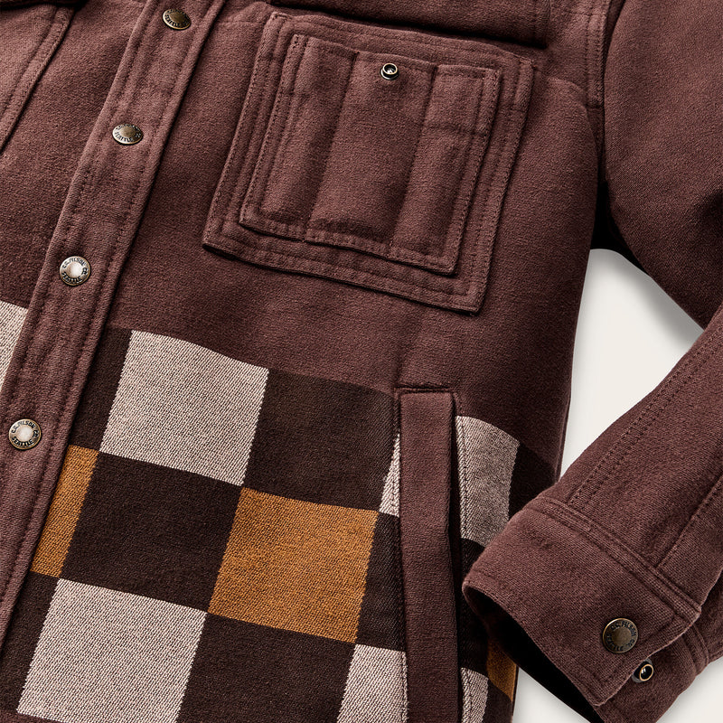 Beartooth jac-shirt by Filson | Mahogany geo stripe (Brown)