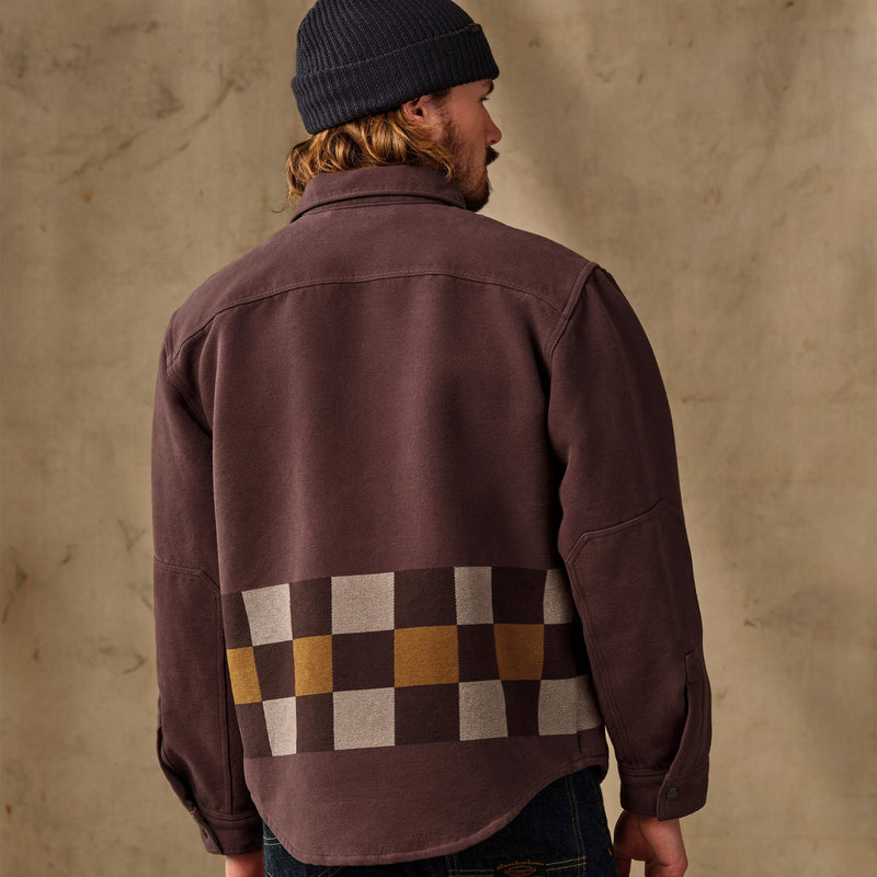 Beartooth jac-shirt by Filson | Mahogany geo stripe (Brown)