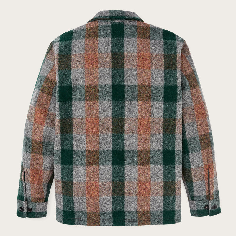 Jac-shirt in lana mackinaw di Filson | Green / orange / gra (Multicolor)