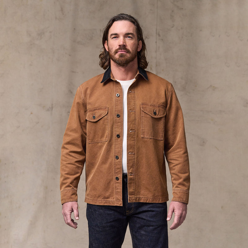 Rustic canvas jac-shirt by Filson | Whiskey (Brown)