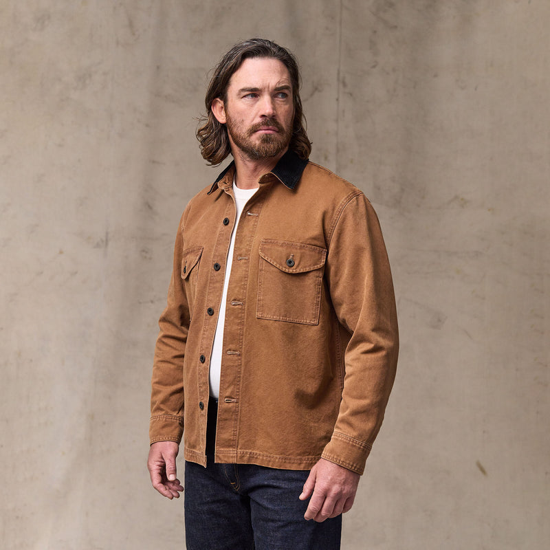 Rustic canvas jac-shirt by Filson | Whiskey (Brown)