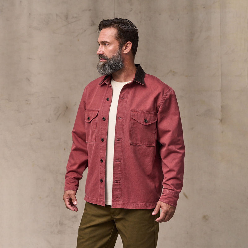 Rustic canvas jac-shirt von Filson | Red rock (Red)
