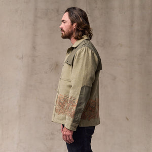 Colchuck forester jac-shirt von Filson | Sage heather / print (Beige)