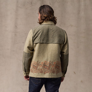 Colchuck forester jac-shirt von Filson | Sage heather / print (Beige)