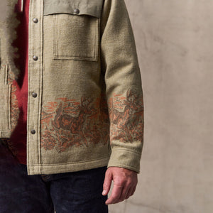 Colchuck forester jac-shirt von Filson | Sage heather / print (Beige)