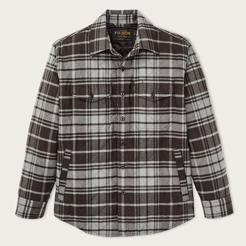 Insulated flannel jac-shirt von Filson | Brown / gray plaid (Gray)