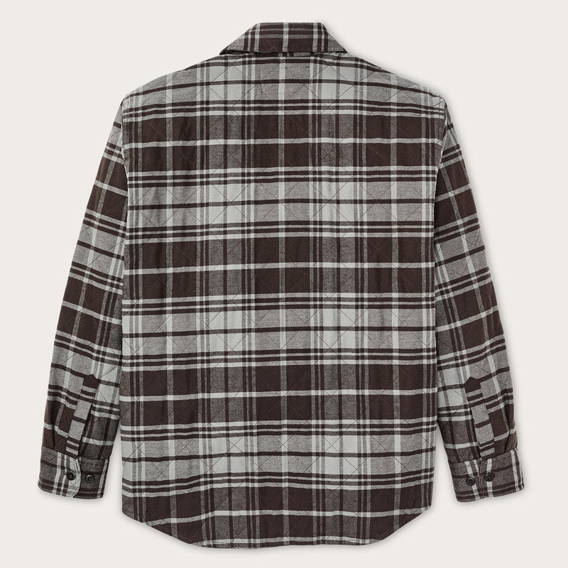 Insulated flannel jac-shirt von Filson | Brown / gray plaid (Gray)