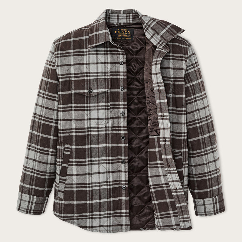Insulated flannel jac-shirt von Filson | Brown / gray plaid (Gray)