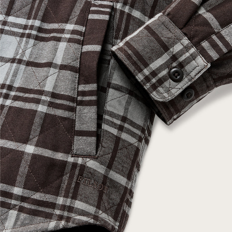 Insulated flannel jac-shirt von Filson | Brown / gray plaid (Gray)