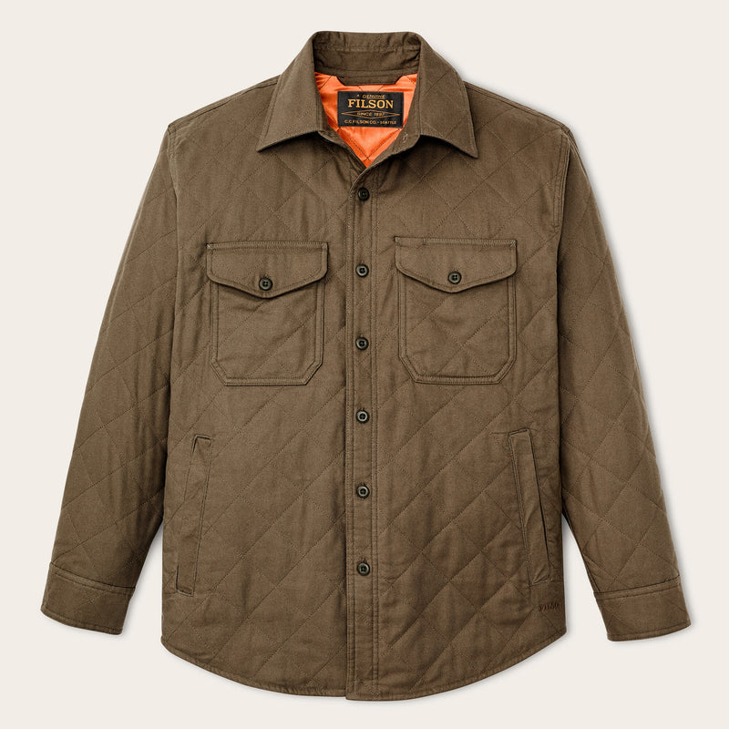 Insulated flannel jac-shirt von Filson | Field olive (Green)