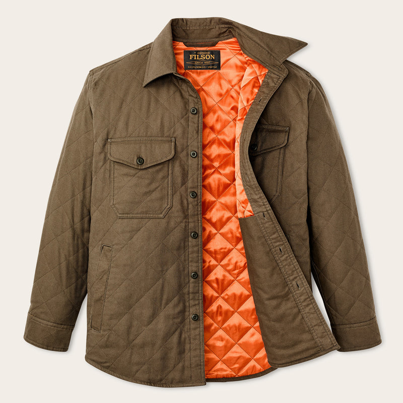 Insulated flannel jac-shirt von Filson | Field olive (Green)