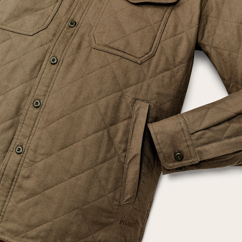Insulated flannel jac-shirt von Filson | Field olive (Green)