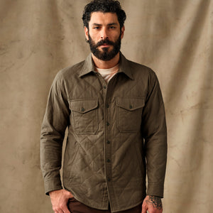 Insulated flannel jac-shirt von Filson | Field olive (Green)