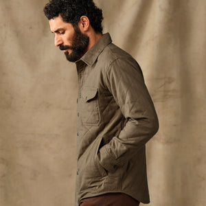 Insulated flannel jac-shirt von Filson | Field olive (Green)