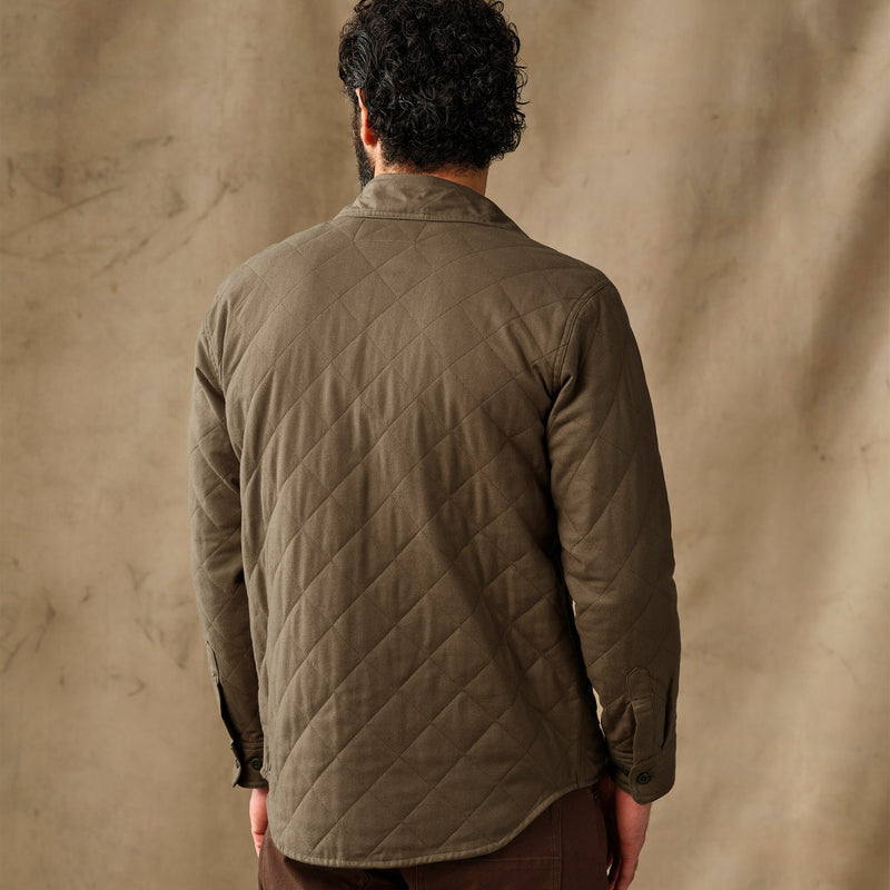 Insulated flannel jac-shirt von Filson | Field olive (Green)