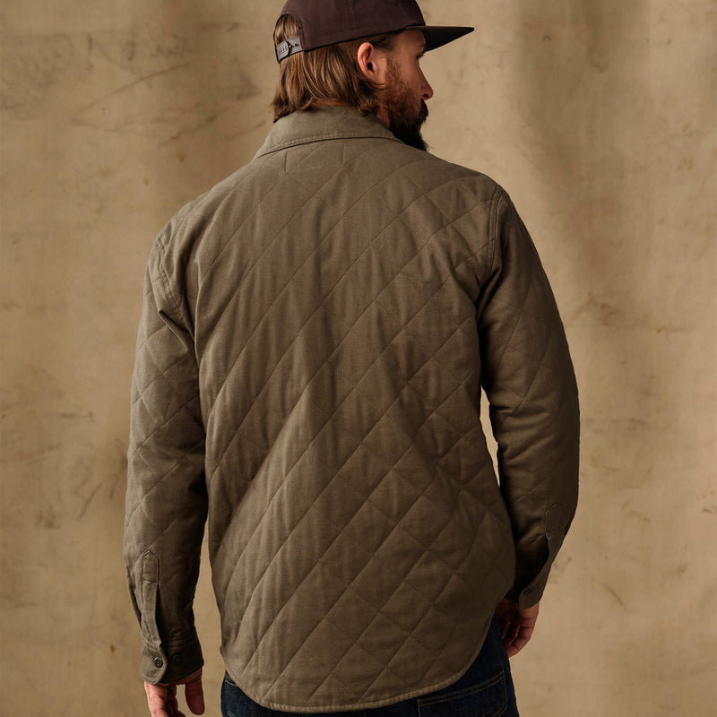 Insulated flannel jac-shirt von Filson | Field olive (Green)