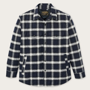 Insulated flannel jac-shirt von Filson | Navy / cream plaid (Blue)