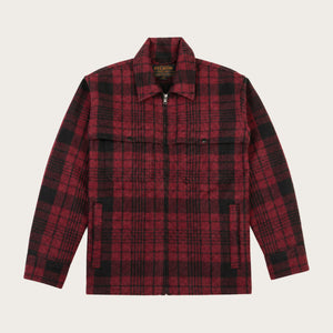 Forester wool jacket di Filson | Burgundy/black plaid (Red)