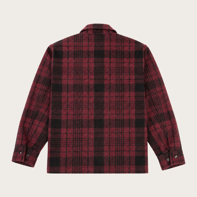 Forester wool jacket di Filson | Burgundy/black plaid (Red)