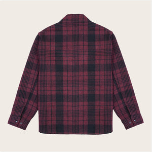 Forester wool jacket by Filson | Burgundy/black plaid (Red)