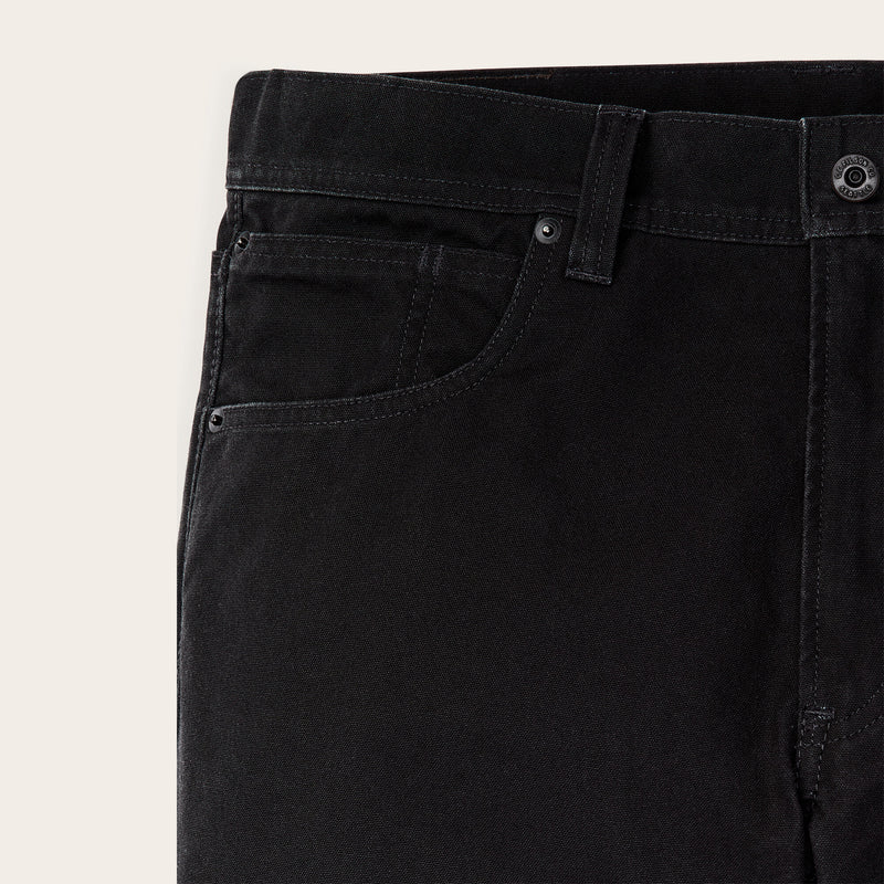Dry tin cloth 5-pocket pants di Filson | Black (Black)