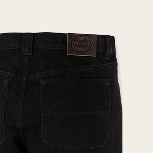 Dry tin cloth 5-pocket pants di Filson | Black (Black)