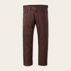 Dry tin cloth 5-pocket pants di Filson | Seal brown (Brown)