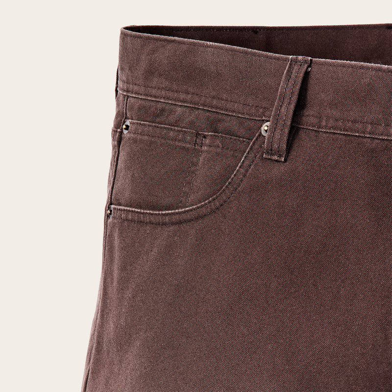 Dry tin cloth 5-pocket pants di Filson | Seal brown (Brown)