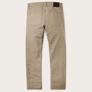 Dry tin cloth 5-pocket pants by Filson | Gray khaki (Beige)