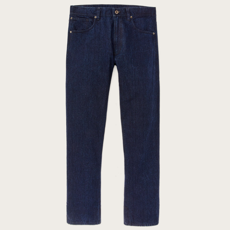 Dry tin cloth 5-pocket pants di Filson | Indigo (Blue)