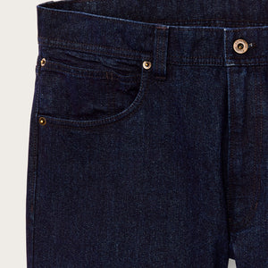 Dry tin cloth 5-pocket pants di Filson | Indigo (Blue)