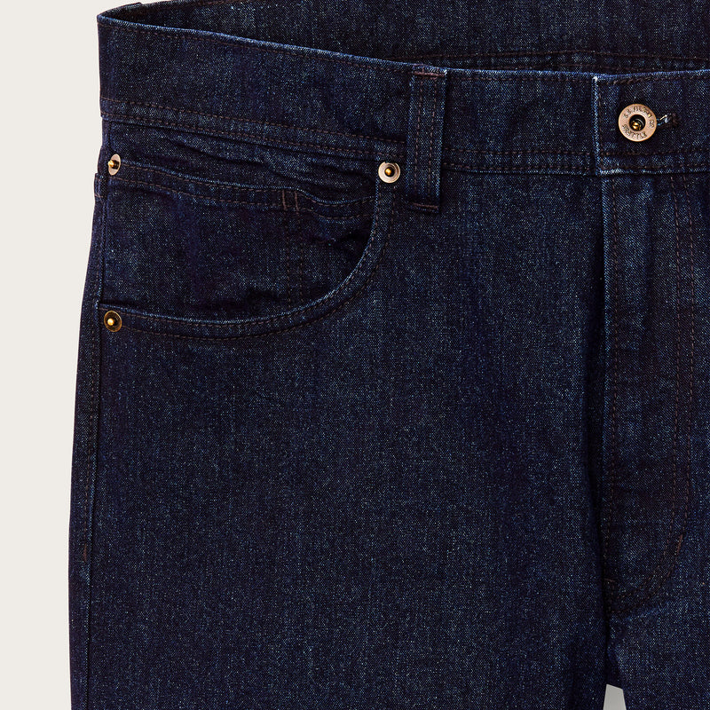 Dry tin cloth 5-pocket pants di Filson | Indigo (Blue)
