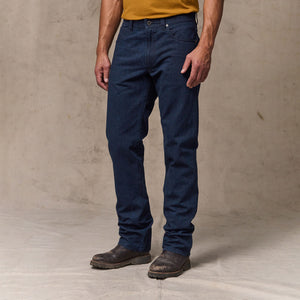 Dry tin cloth 5-pocket pants di Filson | Indigo (Blue)
