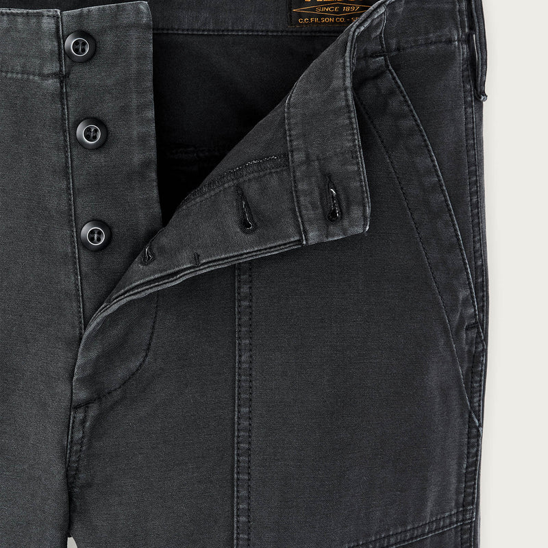 Field supply pants par Filson | Washed faded black (Black)