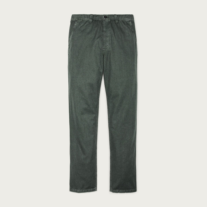 Filson Pantalone Caccia Doppio 11014025 - Tin Cloth Cerato Oliva/Marrone - Taglia Multipla - MADE IN USA - Foto 2