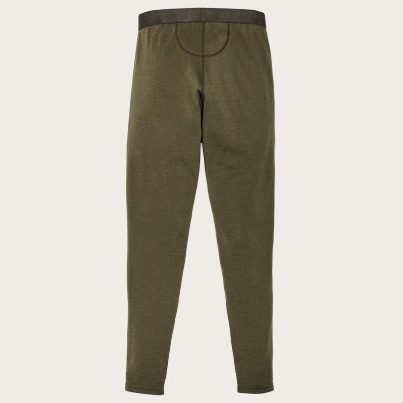 Caleçon long en laine mérinos 400 g par Filson | Dark olive (Green)